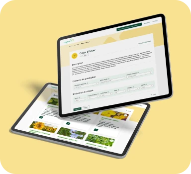 Tablet view of Myvar decision-support tool